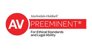 Martindale-Hubbell AV Preeminent For Ethical Standards And Legal Ability